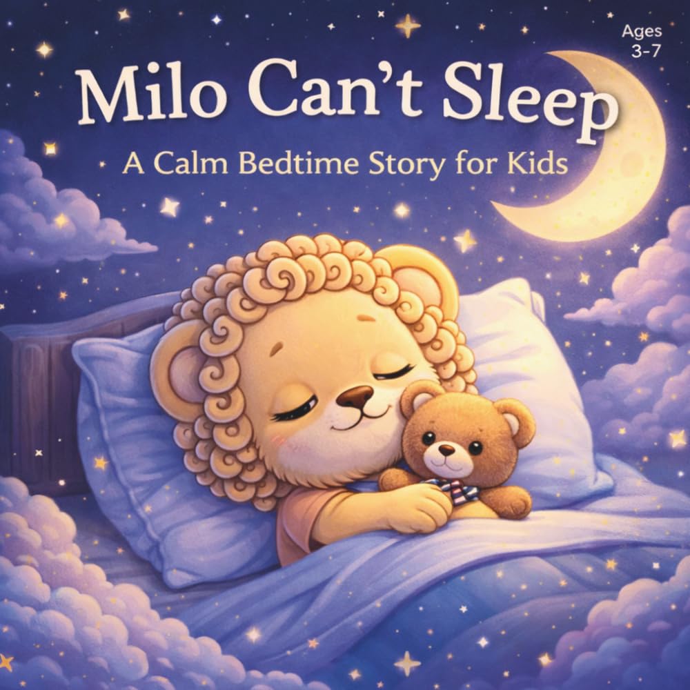 Milo Can’t Sleep: A Calm Bedtime Story for Kids (Milo Emotional Skills Series)