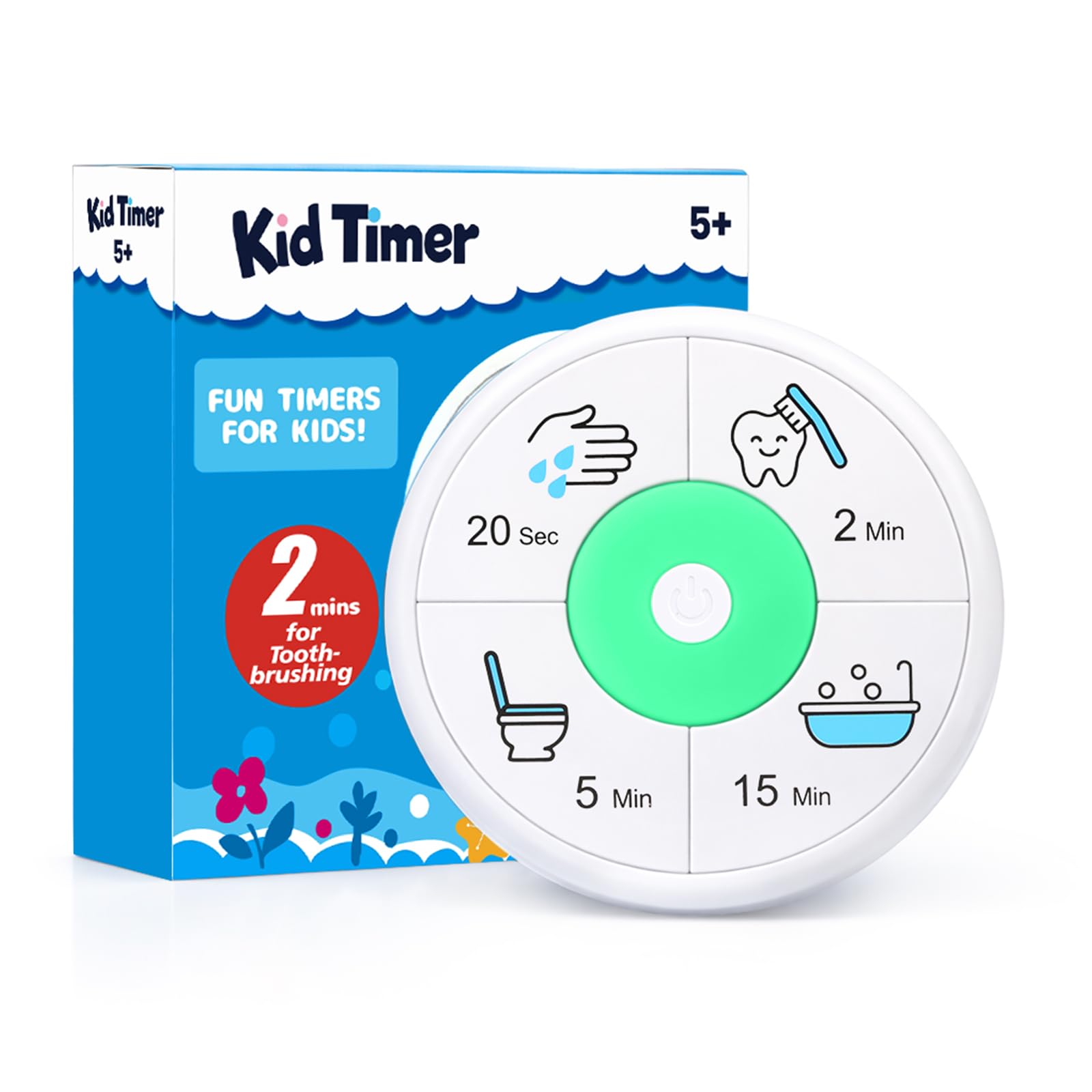 Minuteur amusant 4 en 1 pour brosse à dents et lavage à la main enfants