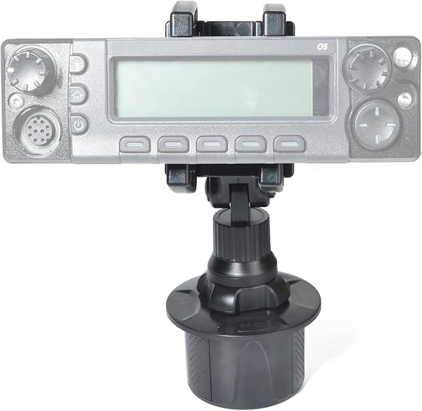 HYS アイコム用 アルインコ用 無線機コントローラー 取付ホルダー 車載 ドリンクホルダー用 IC-2730 ID-4100 DR-735D FTM-6000対応 取り付け簡単 - 1