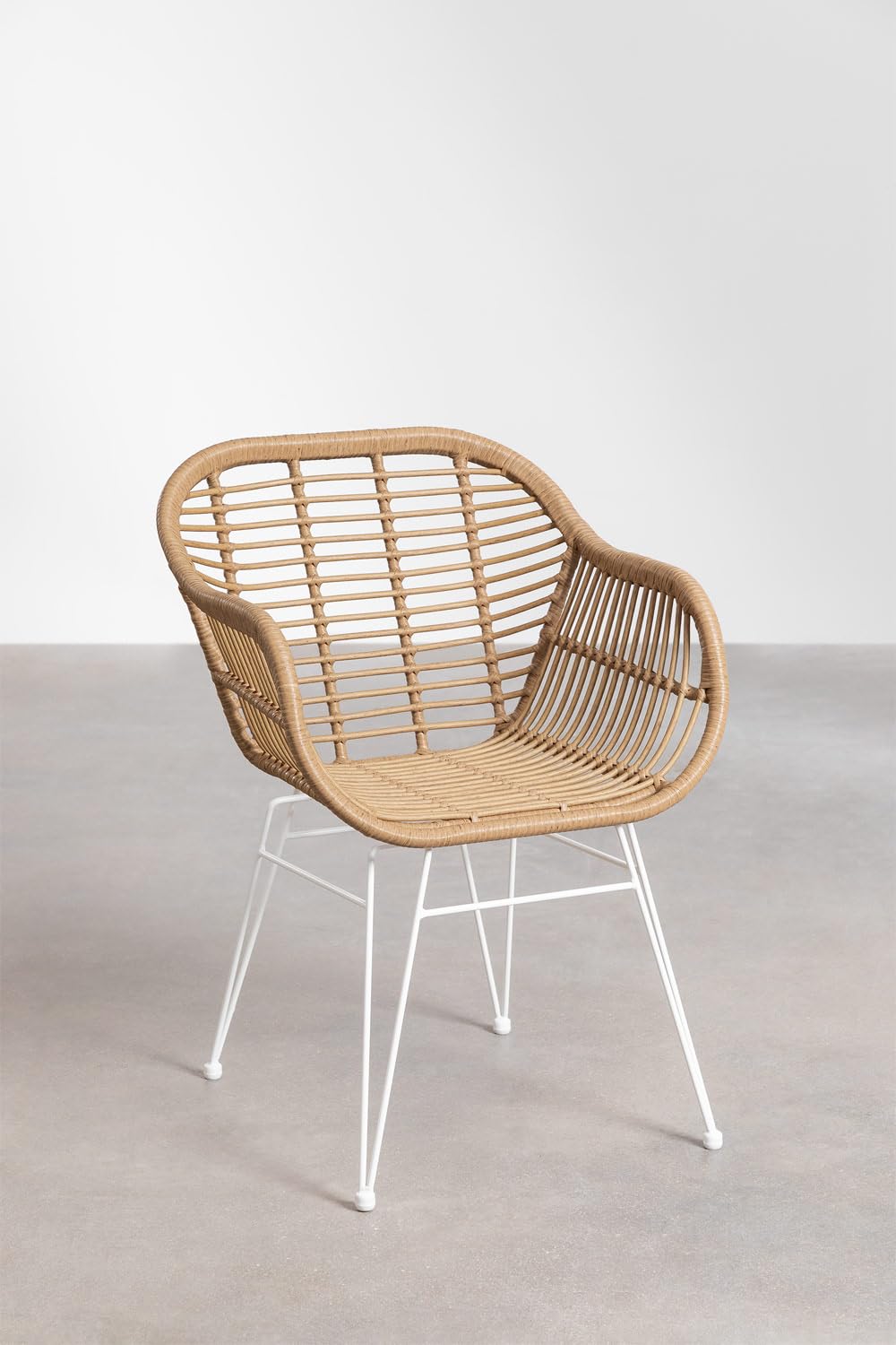 SKLUM Lot de 4 chaises de Salle à Manger en rotin synthétique Zole