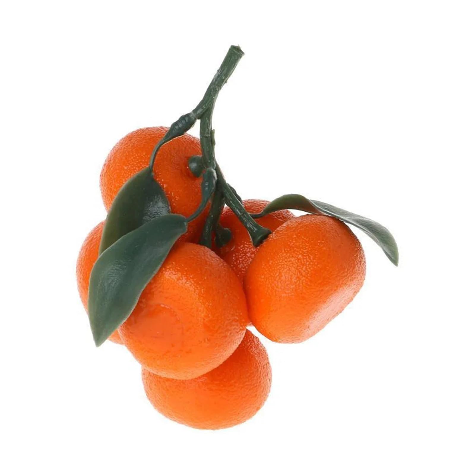 Wuyxto 6 Heads 5 Stem Artificial Fruit Tangerine Decorative Kitchen Fake Display For Home Decor Props For Party(6 Heads)