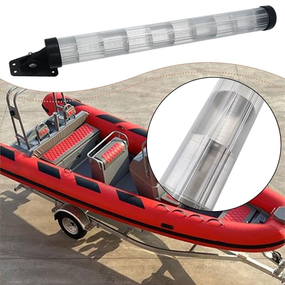 Riflettore radar a tubo, pratico riflettore marino a forma di tubo ad alte prestazioni, in alluminio, robusto e resistente, design liscio, ideale per barche a motore, pontoni, barche, camper