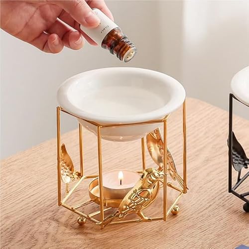 Warmself 5211000 Delicate Birdcage Design Romantic Metal Tealight Candle Holder Oil Tart Burner Aroma Diffuser Furnace Home Decoration thumb #3