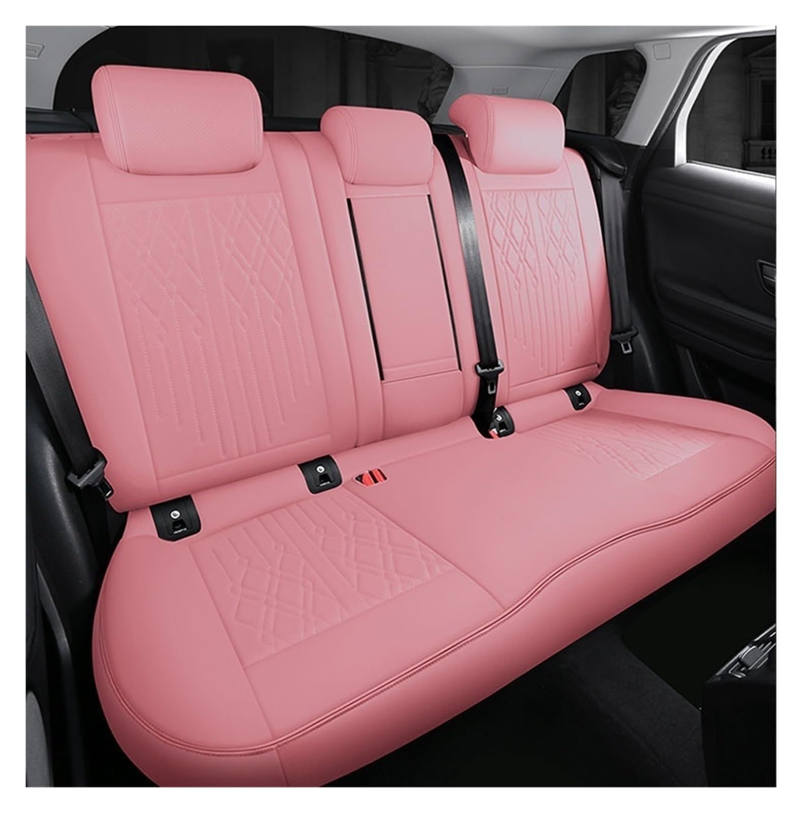 Pokrowiec na siedzenie samochodowe dla Infiniti M35 M25 Q50 Q50L Pokrowiec na siedzenie samochodowe ze skóry PU, uniwersalny zestaw ochraniaczy na przednie i tylne siedzenie samochodowe (kolor: 3