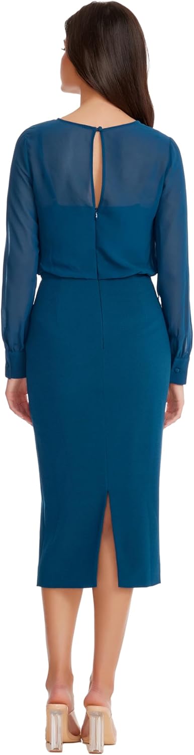 Dress The Population Womens Pilar Bodycon Midi Dress - Image 3