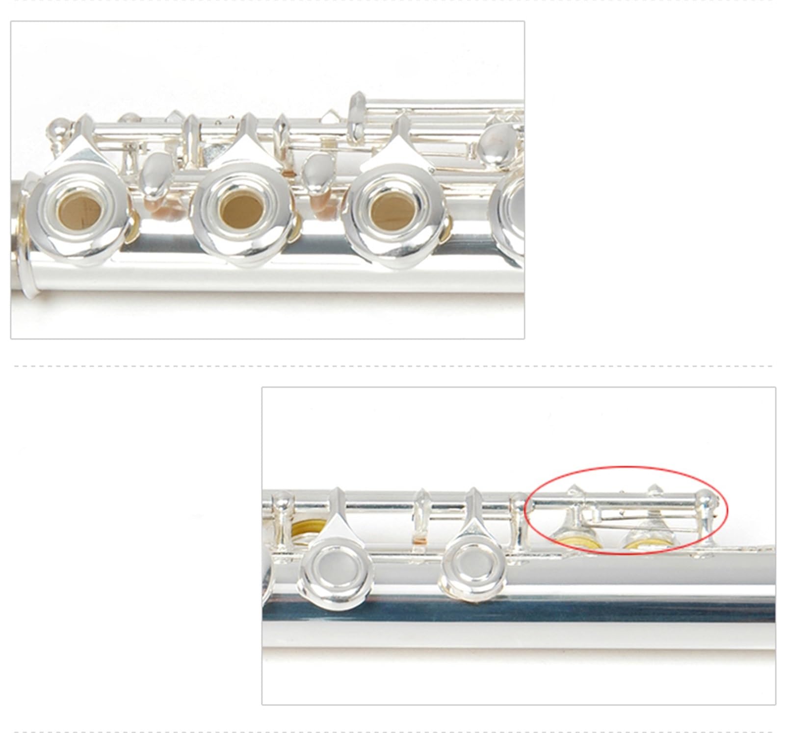 początkujących Flet Flet z 17 otworami CE srebrzony otwarty zamknięty dwufunkcyjny