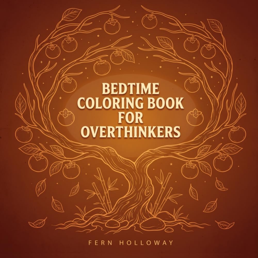 Bedtime Coloring Book for Overthinkers: Relaxing Designs to Calm Night Anxiety and Help You Fall Asleep (Quiet the Mind Series)