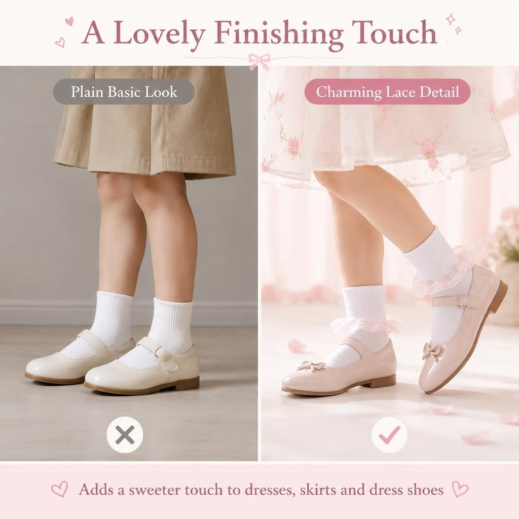 White Toddler Girls Light Blue Shiny Satin Ruffle Ankle Socks