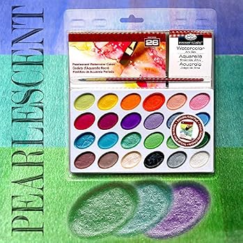 Paperback Pearlescent Watercolor Cakes 2 Book