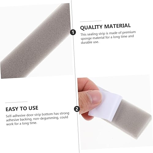 Miniatura 5 de 1 rollo de la parte inferior de la puerta de aire insonorizado pelar esponja de espuma tira de sellado resistente a la intemperie tapón conveniente