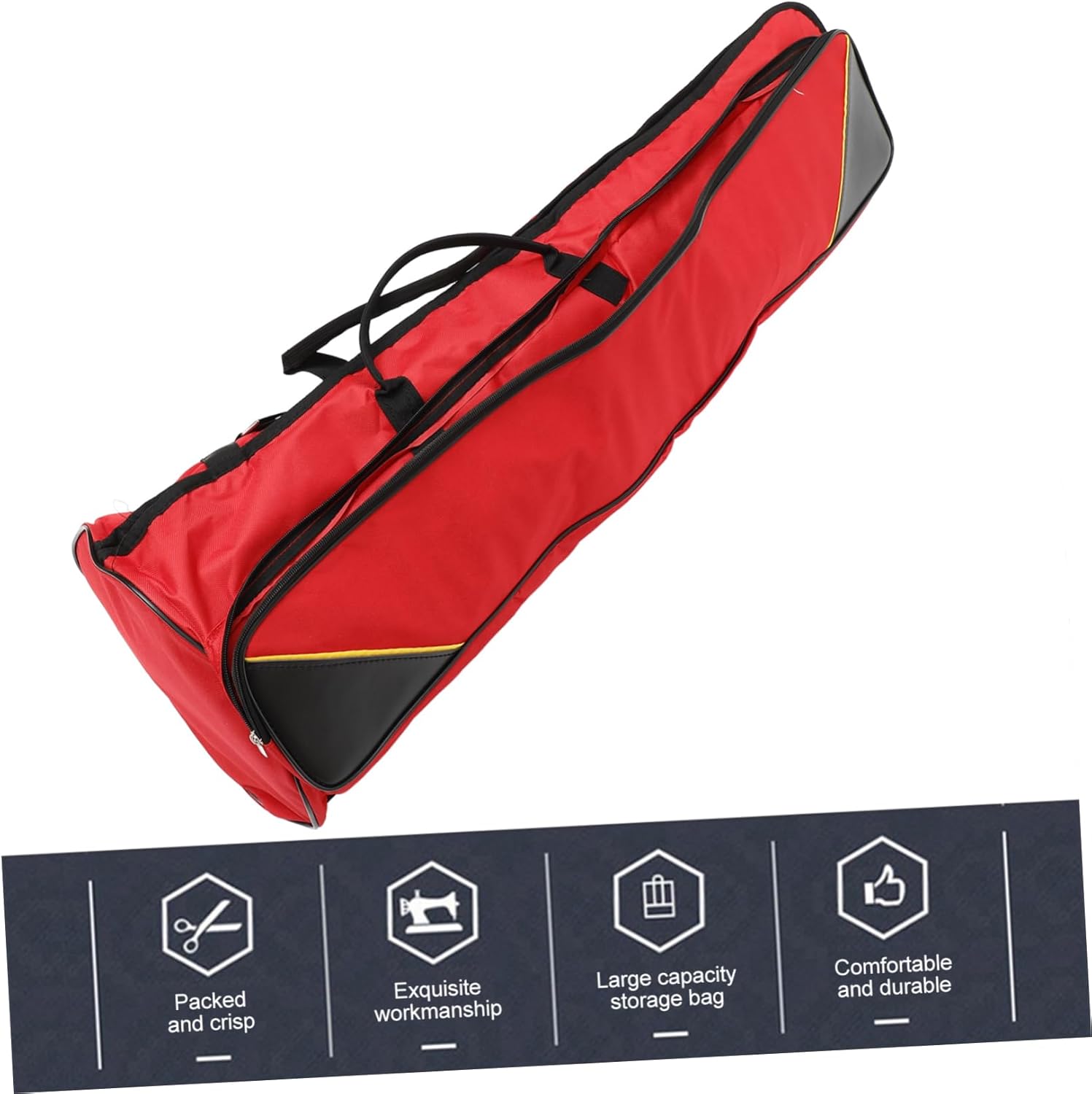 GALPADA Capacity Trombone Bag Oxford Cloth Trombone Carrying Case Red and Padded Protection