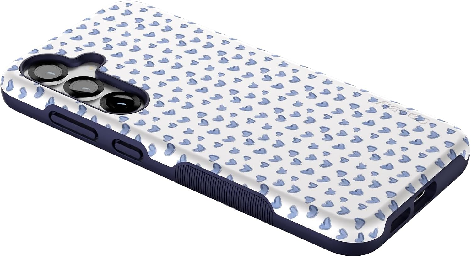 Casely Galaxy S25 Plus Case | Lovebug | Blue Hearts | Bold Protective Design | Compatible with MagSafe