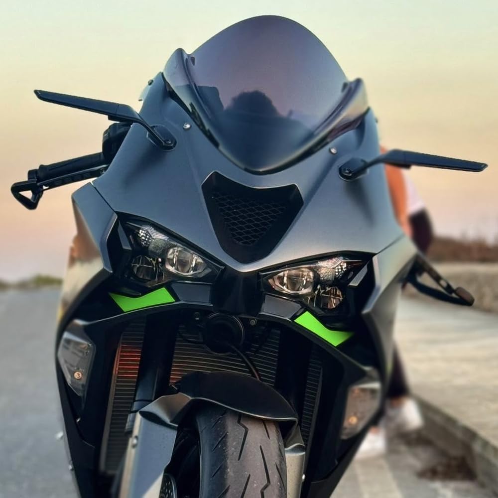For Ninja ZX-6R Ninja ZX636 ninja zx636 zx6r 2024 2023-2019 Accessories Motorcycle CNC Aluminum Rearview Mirror Fixed Wing Adjustable Invisible Mirror Rotating