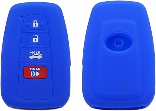 Miniatura 8 de Toiumops Car Key Case for Toyota Camry CHR Corolla RAV4 Avalon Land Cruiser Prado Prius 20192020, 4 Button Silicone Key Case