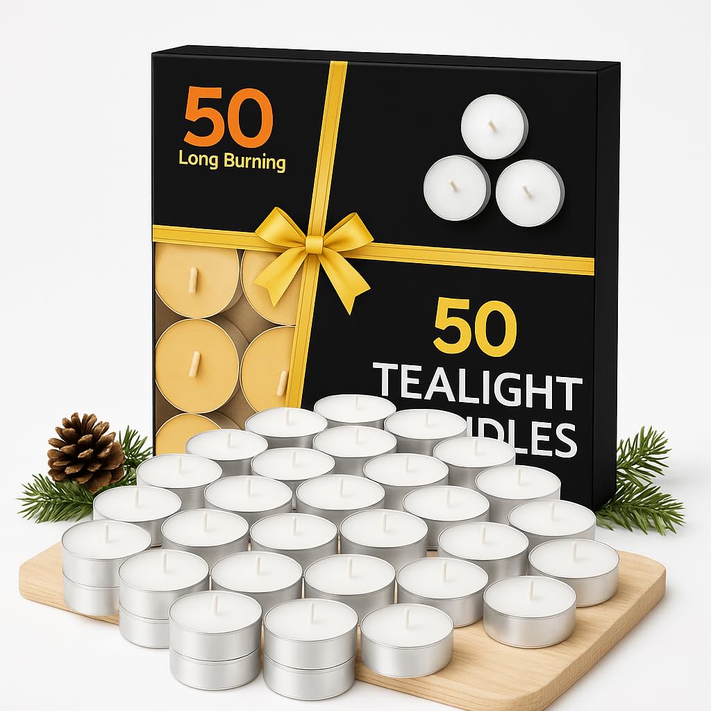 100 Tealight Candles - Diwali & Home Decor -8