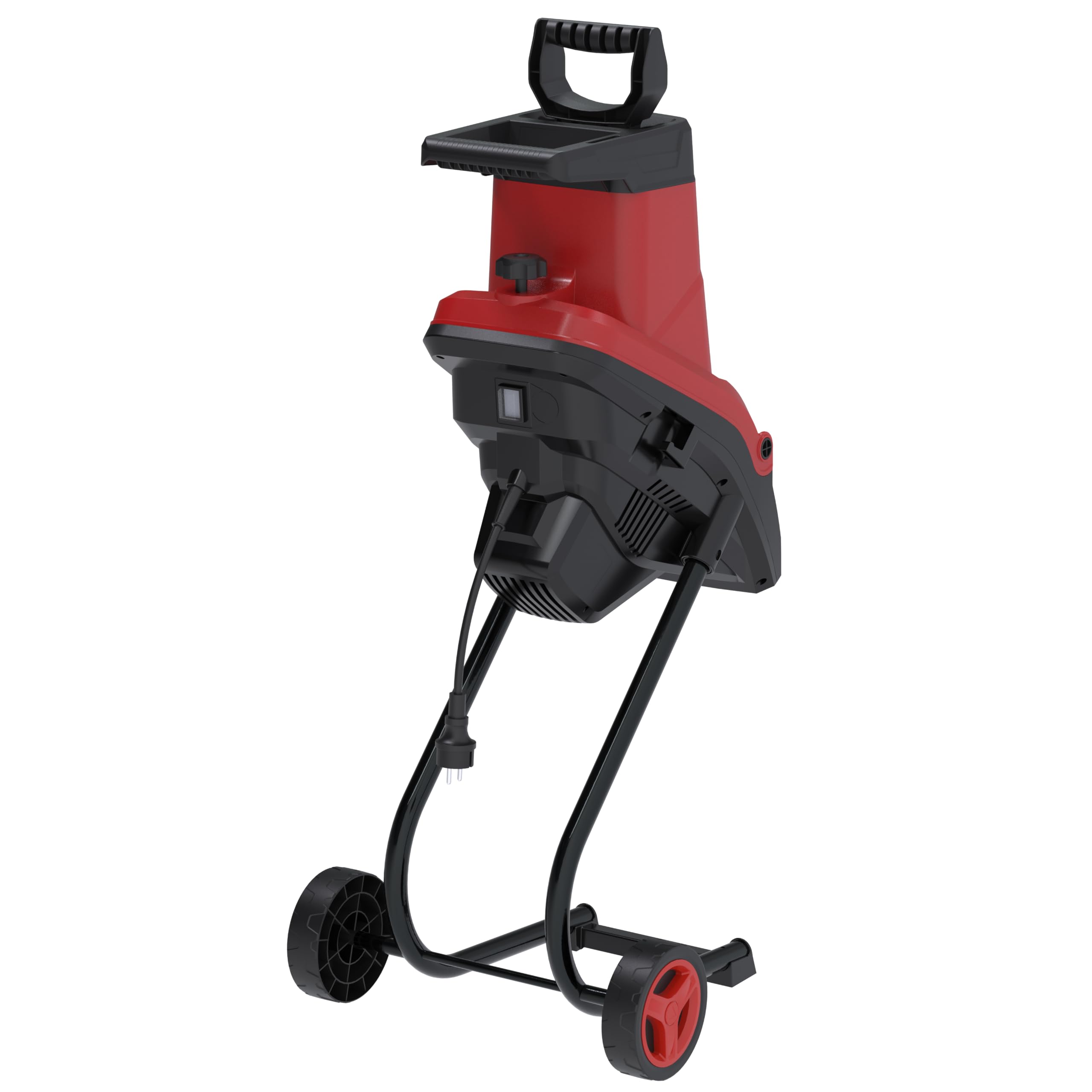 Güde Elektro-Gartenhäcksler GEH 2500, 2500 Watt, 45 mm maximale Aststärke | Messerhäcksler, kraftvolles Zerkleinern von Gartenmaterial, 50 l Fangsackvolumen, Fahrgestell mit zwei Transportrollen