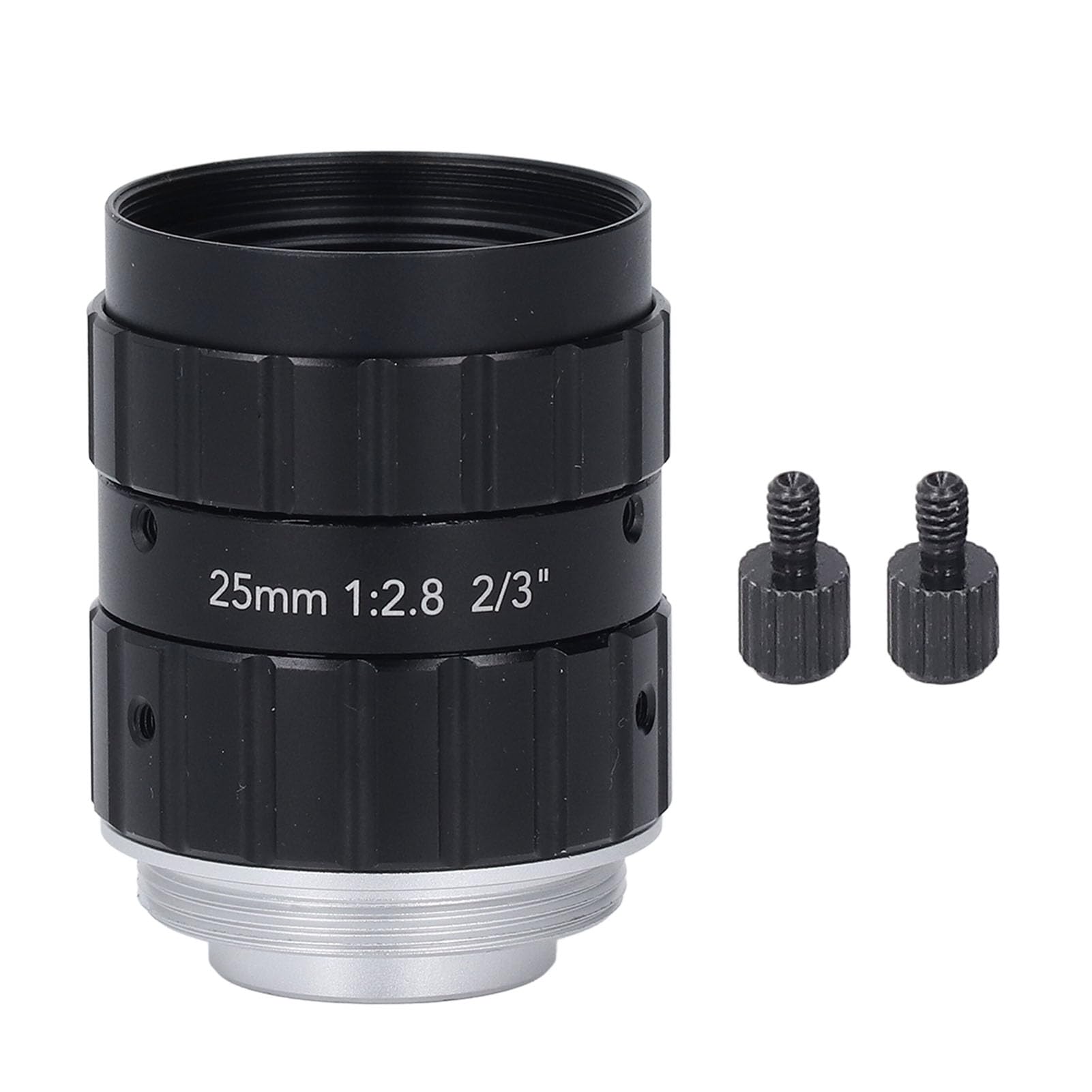FILFEEL Obiettivo 25 Mm F2,8 con Attacco C, Alta Risoluzione 12 MP, Messa a Fuoco e Apertura Manuali, Grandangolo, Struttura in Lega di Alluminio, Temperatura di Lavoro -20 ℃ a