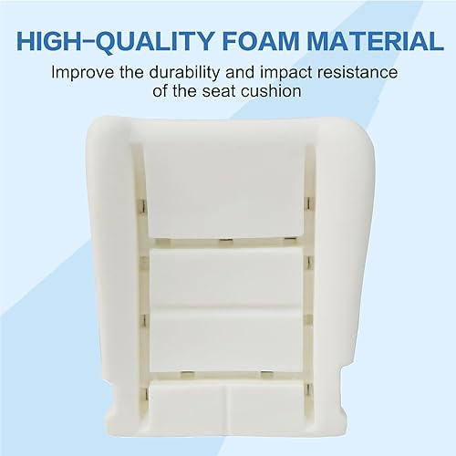 Miniatura 4 de SecosAutoparts Funda de Espuma para Asiento Inferior del Conductor Compatible con Ford F250 F350 F450 Lariat 2002 2003 2004 2005 2006 2007