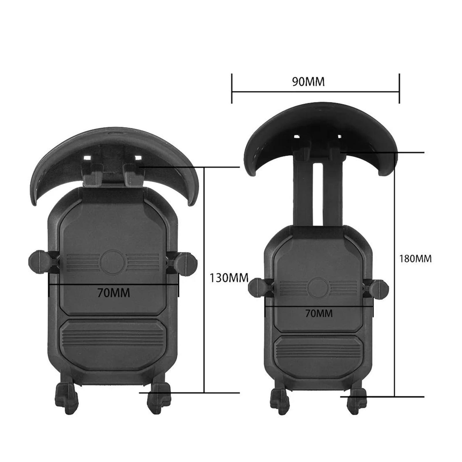 GPS para Motocicleta reducción Soporte para Teléfono Móvil Recargable, Rotación De 360 ​​°, Montaje Antivibración Ajustable con Cubierta Sombrero, Motocicleta Universal(Charging-Handlebar)