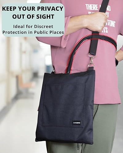 Miniatura 9 de Cubierta de tubo de catéter, paquete de 2 fundas de tubo Foley con cremallera, cubierta de manguera de catéter discreta, funda de repuesto para