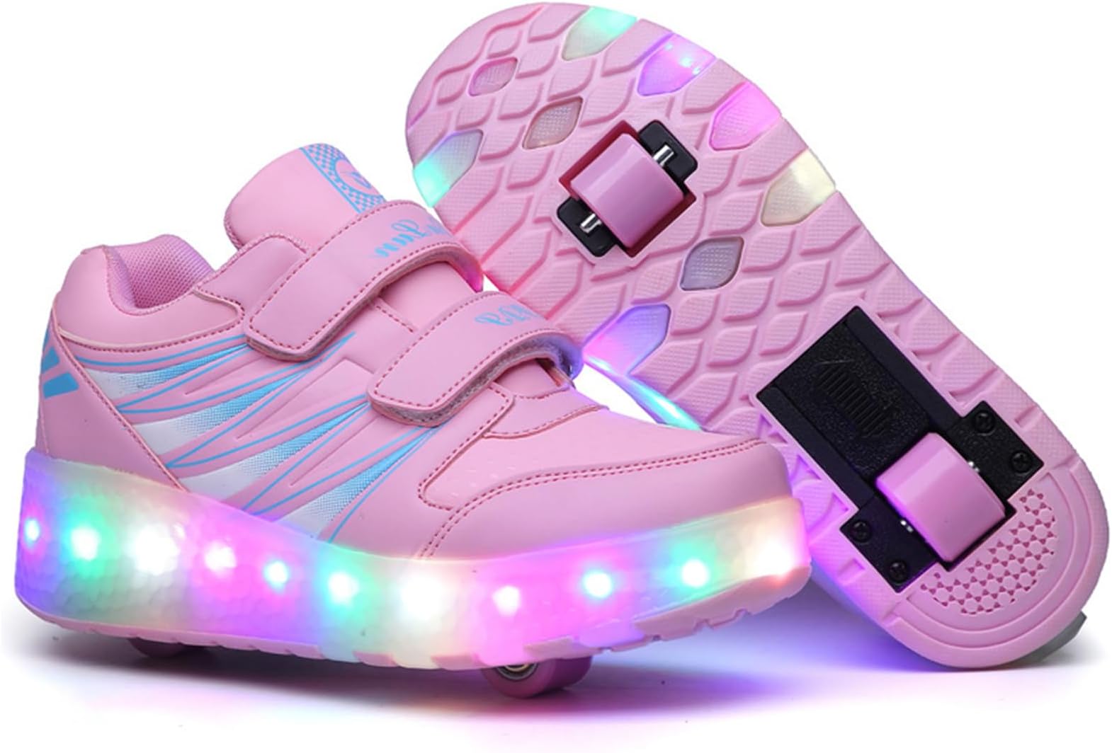 VUCATINRoller Skates Shoes for Kids Girls, Boys Skates Shoes with Wheels LED Light Kids Inline Roller Skates Shoes Kids Sneakers Gifts