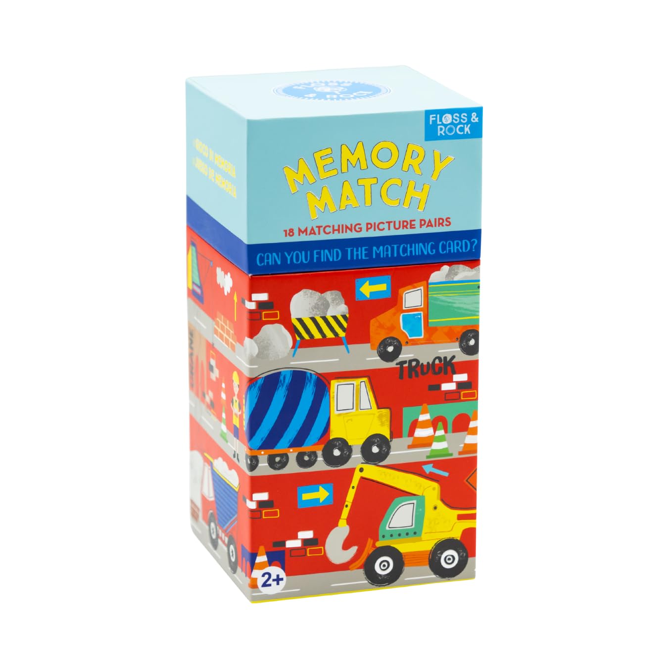Amazon.com: Floss & Rock Construction Memory Match, Include 36