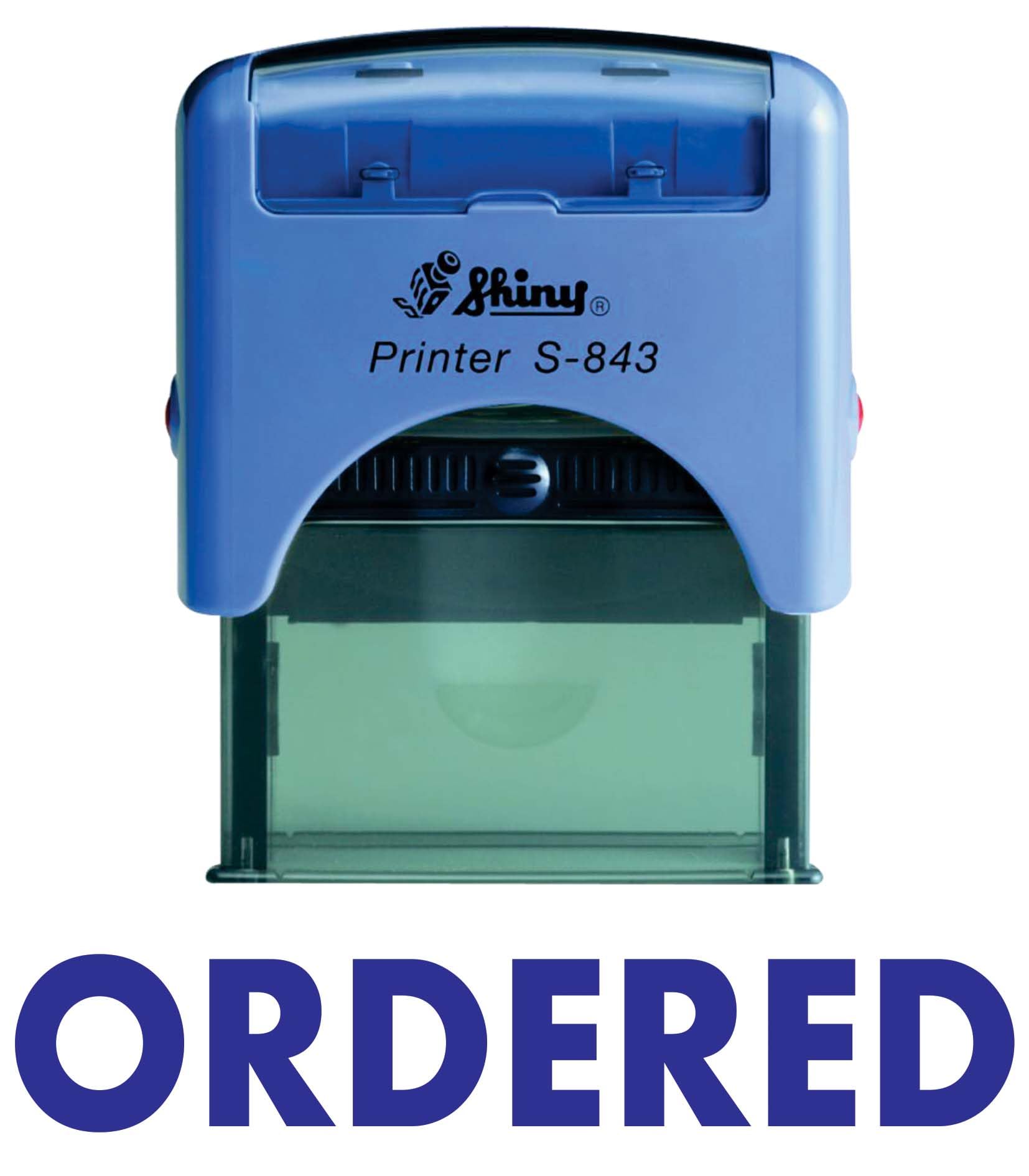 Webelkart Blue Ordered Self-Inking Rubber Stamp – Reliable, Fast, And Professional Tool To Enhance Office And Retail Efficiency