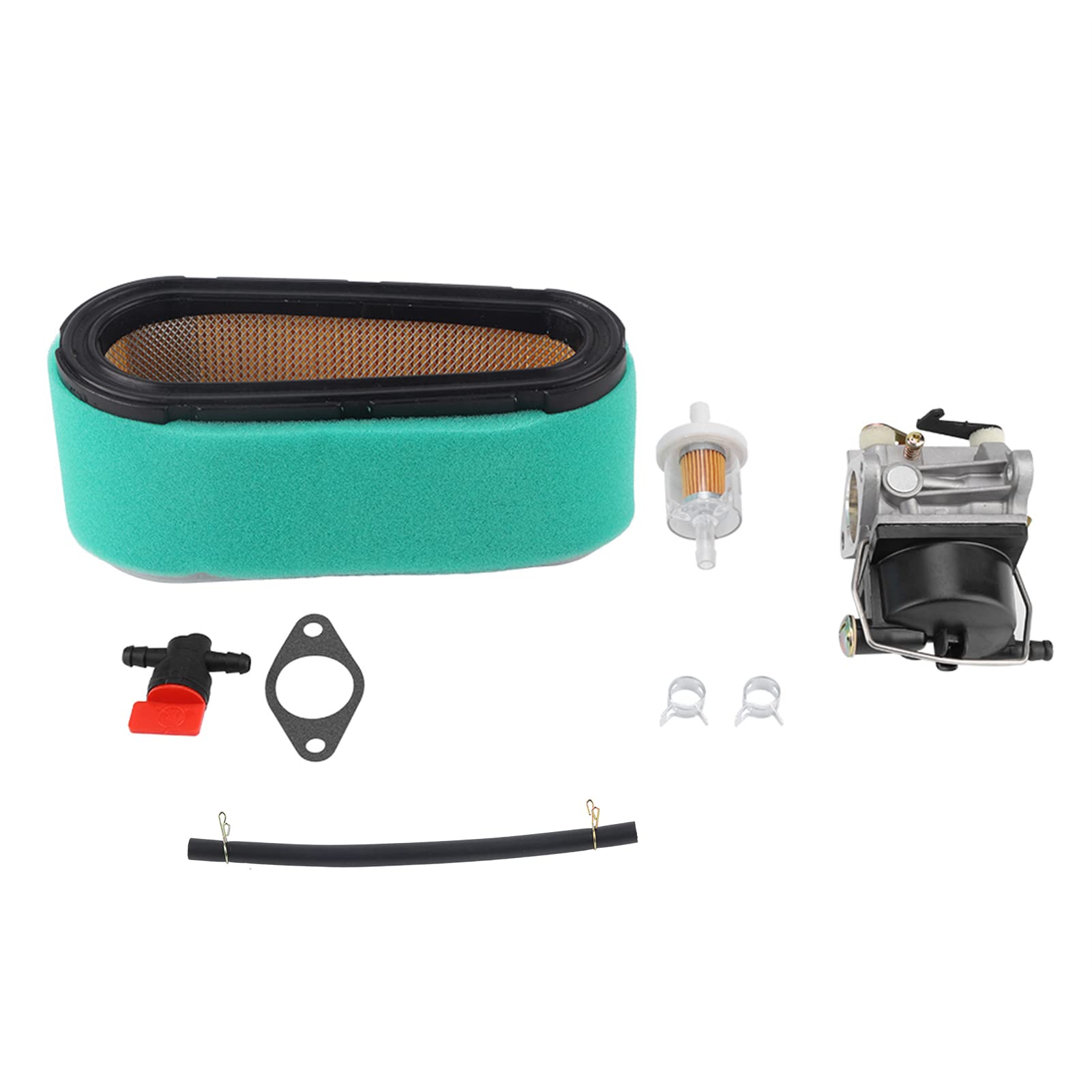 Garosa Carburetor Carb For Tecumseh 640065A Air Filter Fuel Filter Fuel Line Kit