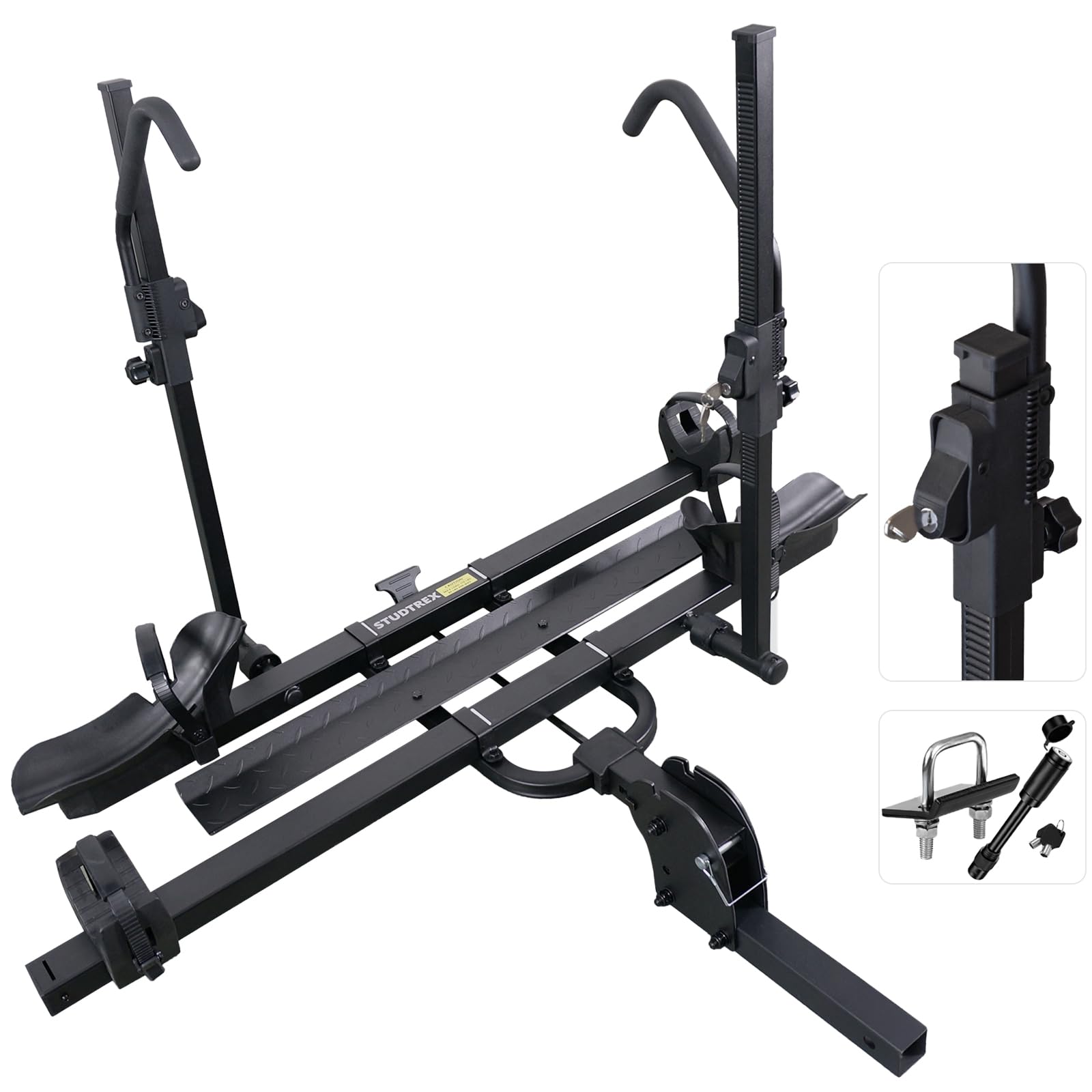 TRAILV2 Hitch Mount 2-Bike Rack with Bike Ramp