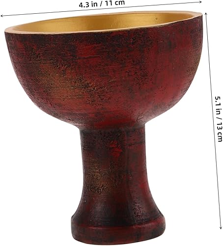 Miniatura 2 de Cabilock Taza sagrada de resina fabricada Decoración religiosa Copas Antiguas Copas Cáliz sagrado para adoración