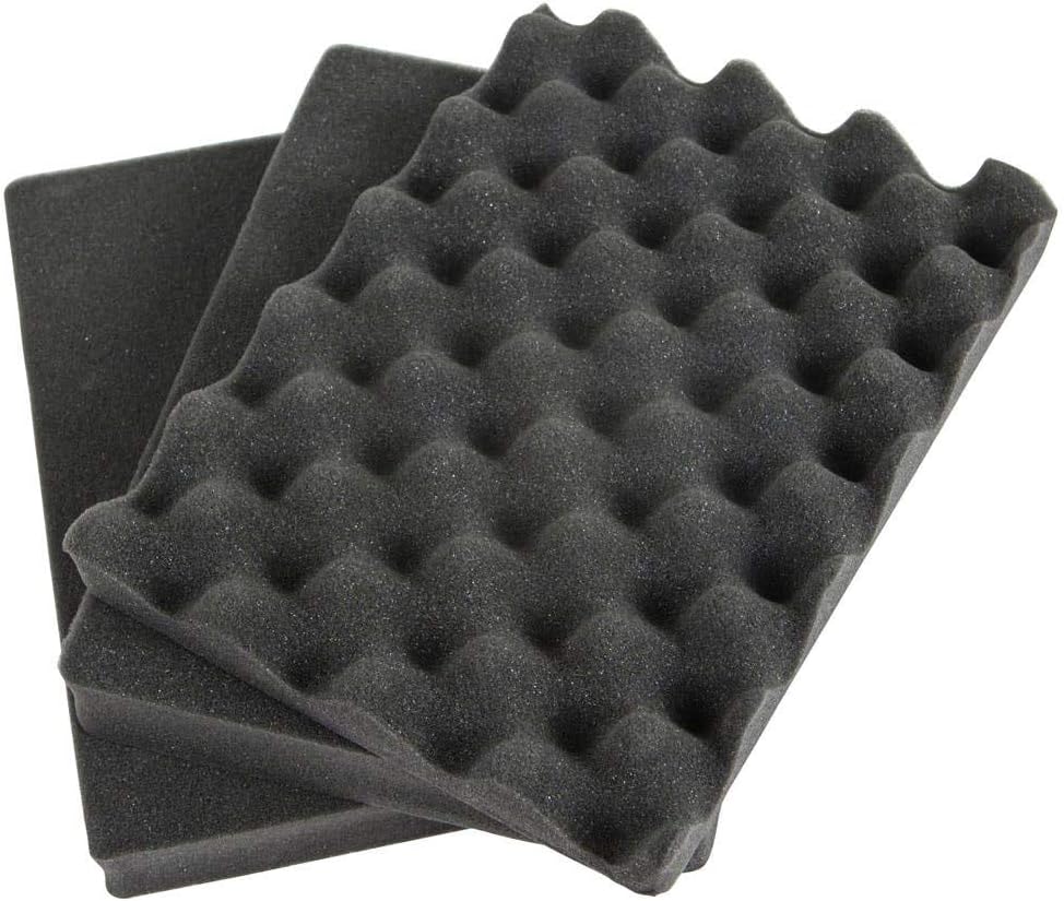 Monoprice Weatherproof Hard Case - Black (9 Liter) with Customizable Foam, 11 x 8 x 7 in Internal Dimensions - Pure Outdoor Collection