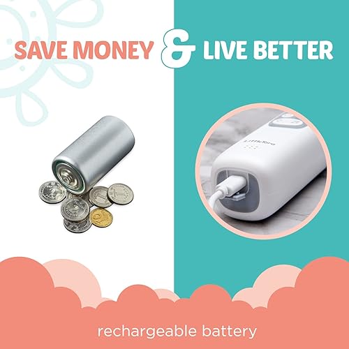 Miniatura 5 de Aspirador nasal para bebés, limpiador de nariz eléctrico recargable, aspirador de nariz para bebés, chupador de moco moco para niños pequeños