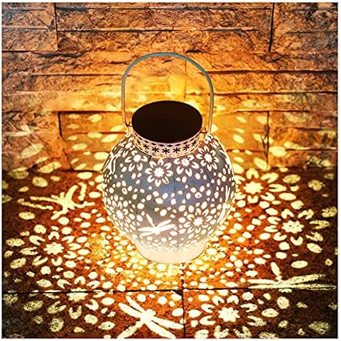 KOOPER Outdoor Solar Lanterns with Vintage Finish Cover