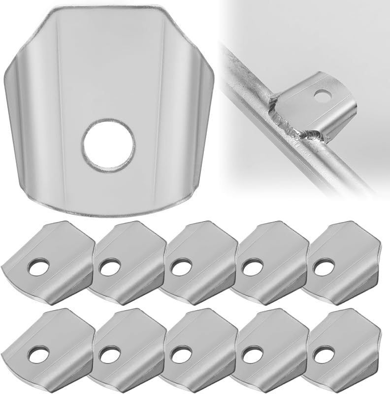 Abas para solda Alvktora Trick Tabs em aço com furo de 3/8" – 10 unidades