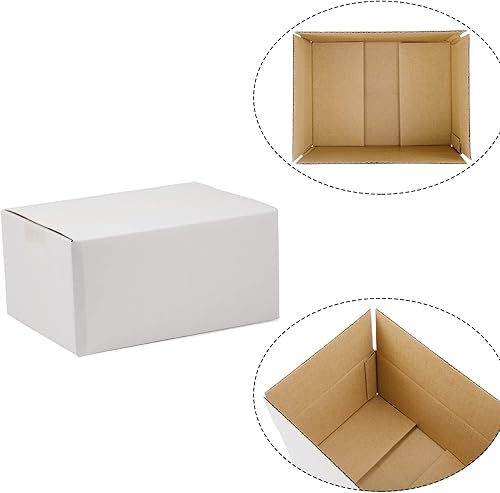 Miniatura 39 de Cajas de envío blancas de 6 x 6 x 6 pulgadas, cajas pequeñas de cartón corrugado, paquete de 25