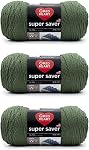Red Heart Super Saver Thym moyen, 3 Boîte de 7 oz/198 g-acrylique-#4 Medium-364 Garçons, tricots/crochets