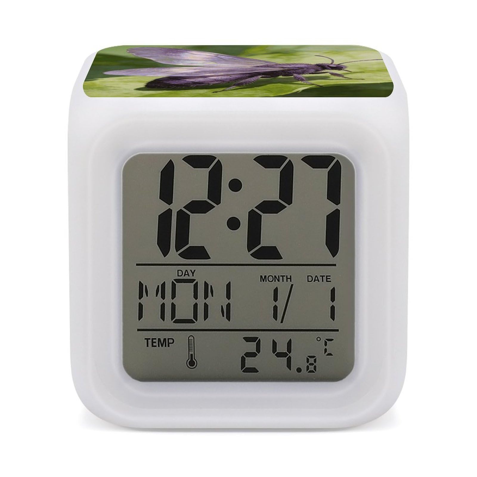 Reloj digital de despertador con calendario y termómetro para regalar a jóvenes