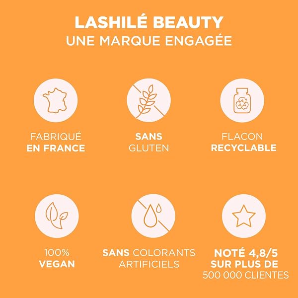 Lashilé Beauty - Complément Alimentaire Solaire - Autobronzant Préparateur & Accelere le bronzage - Good Sun Vitamines - Efficacité Prouvée - Vitamine E & A Bêta-carotène - Cure 1 mois 60 Gummies - 5