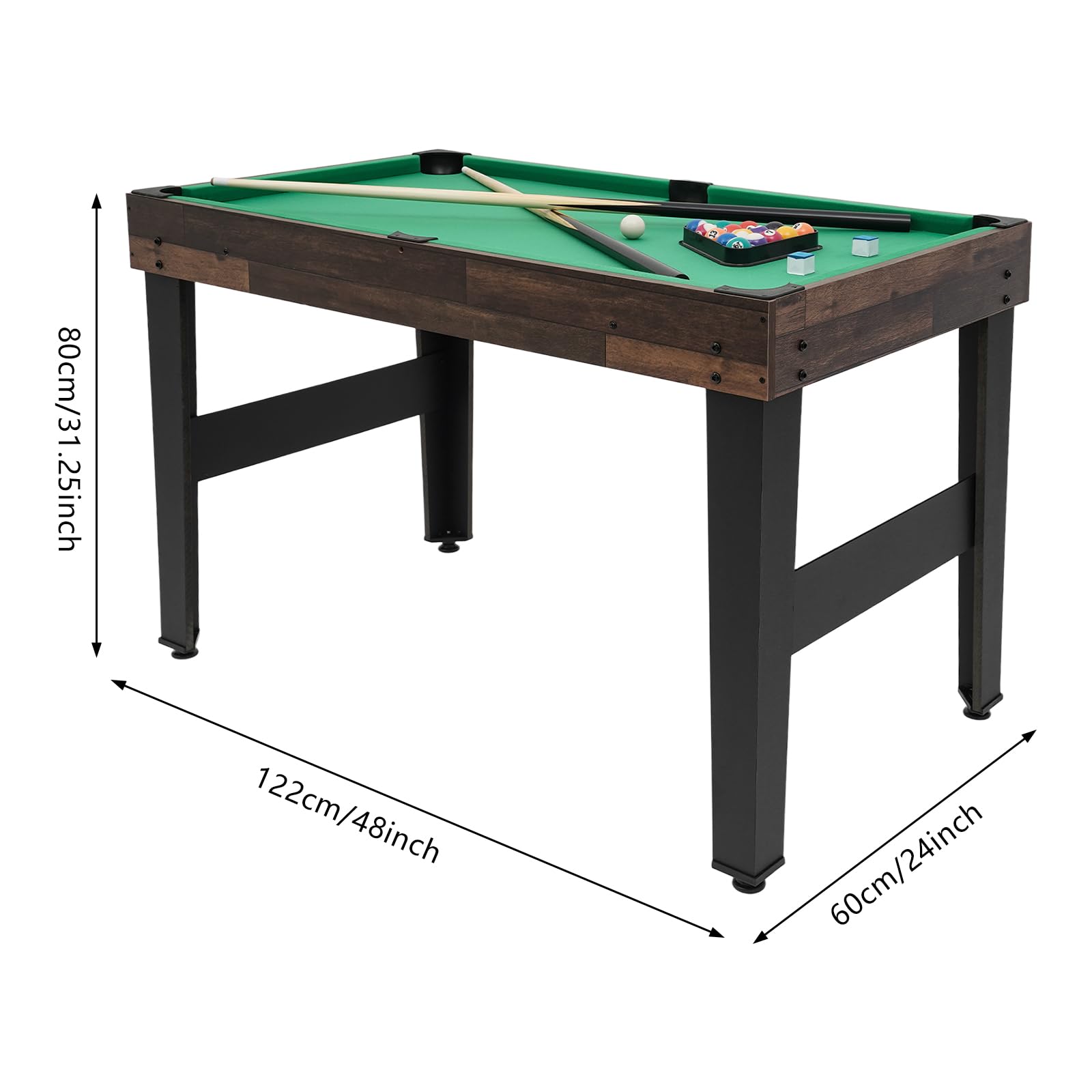 Mesa de juego 10 en 1, mesa multijuego, los mejores deportes de billar para niños y adultos, diversión familiar para el hogar, MDF metal compacto, para niños y adultos a partir de seis años, 122 x 60