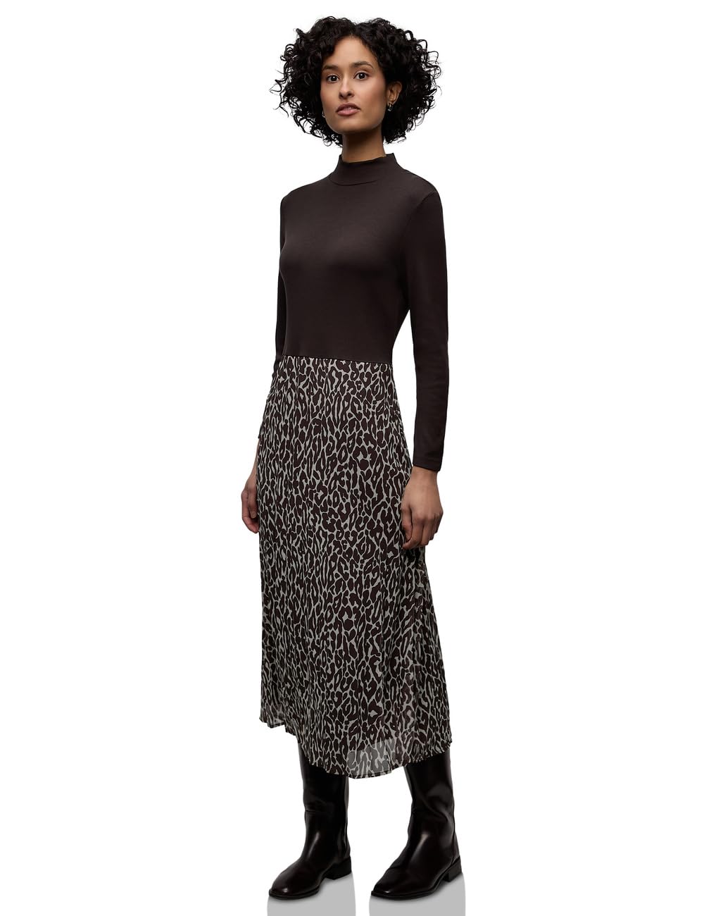STREET ONE Midikleid – Midikleid STREET ONE, Damen – molten earth