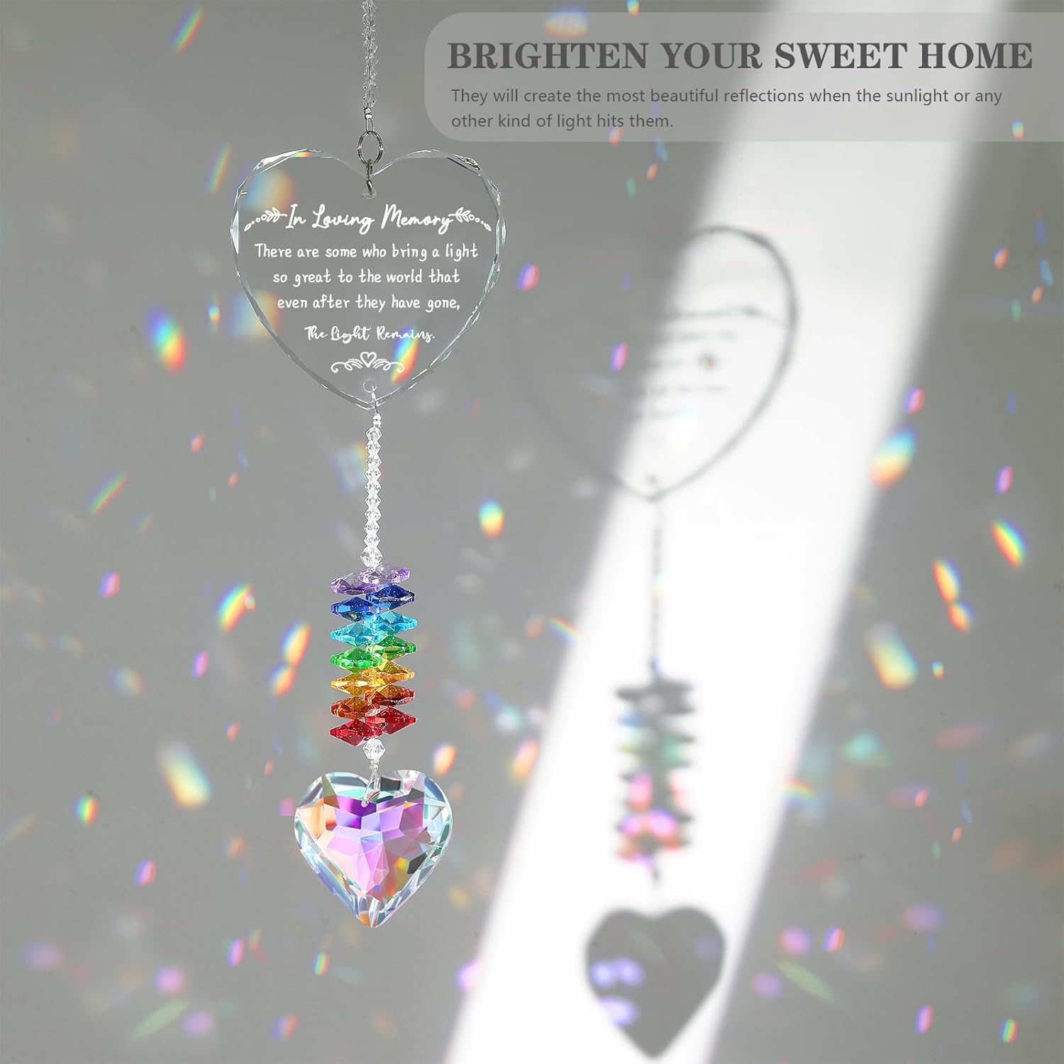 Memorial Gifts, K9 Suncatcher Sympathy Gifts for Loss of Loved One, Bereavement Gift Idea for Loss, Sympathy Memorial Gifts for Loss of Mom Dad, Grief Gifts for Funeral Bereavement Daily Remembrance - Image 2