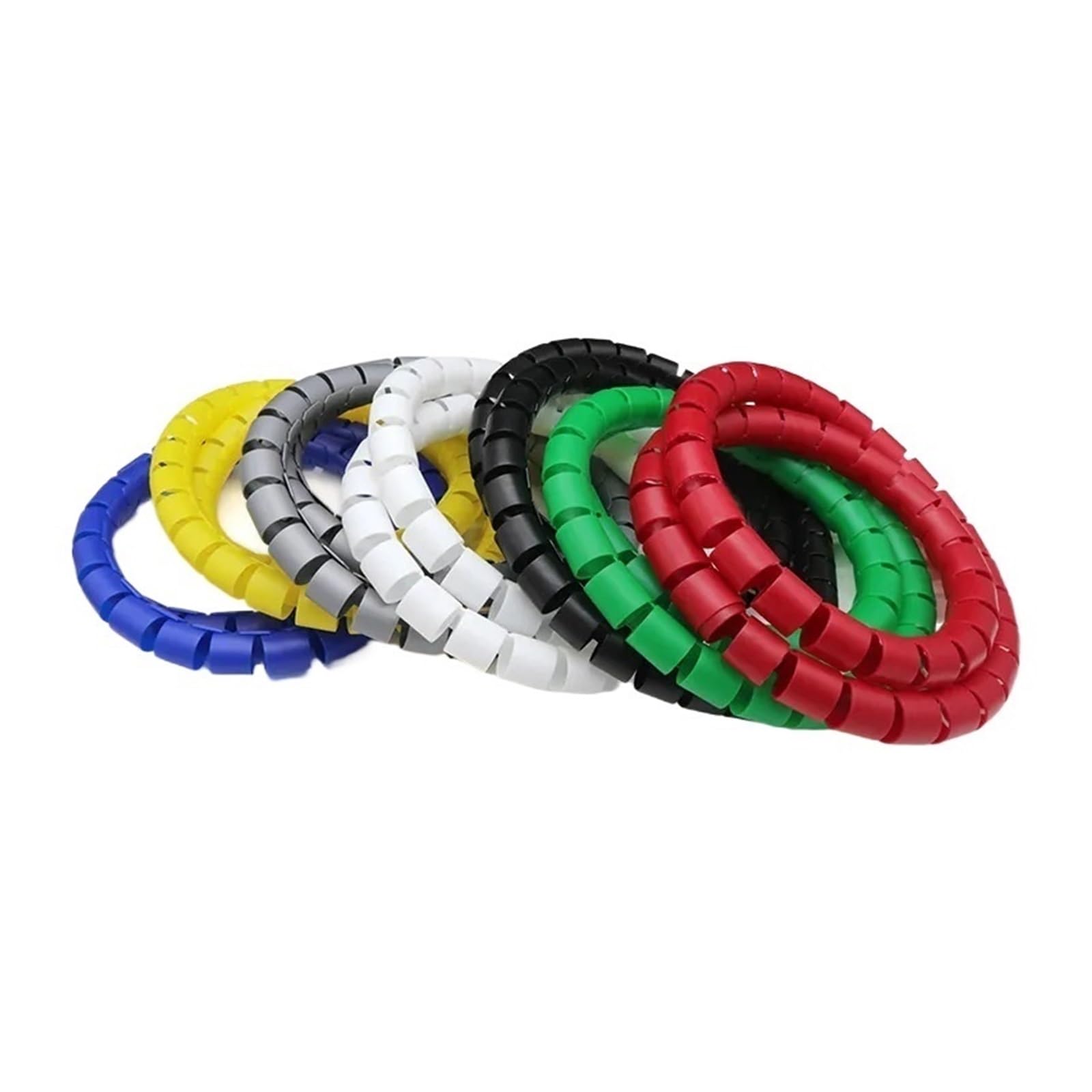 10 metri di robusto organizzatore di cavi, efficace protezione dei tubi, tubo di protezione del cavo a spirale(Nero,ID 30mm)