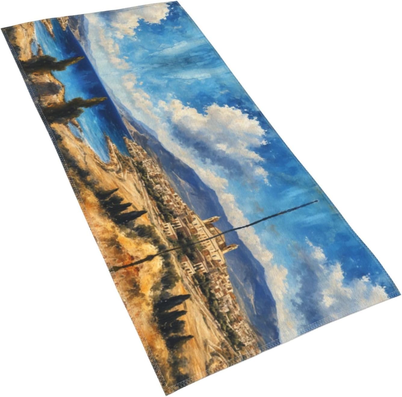 Palm Tree Tropical Print Hand Towels for Kitchen, Decorative Bathroom Towels Decor Farmhouse Cute for Men Women Gifts