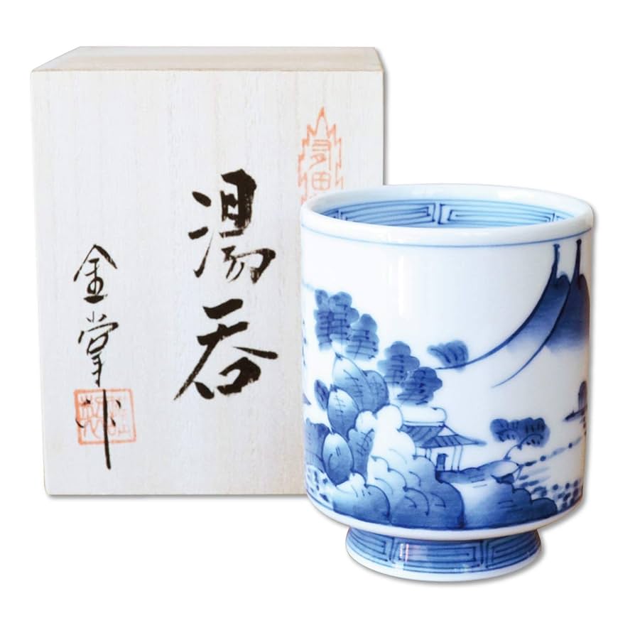 手描・有田焼・湯呑茶碗・高さ9cm Amazon｜湯のみ 湯飲み 高級 有田焼 波佐見焼 手書き 龍 富龍 大