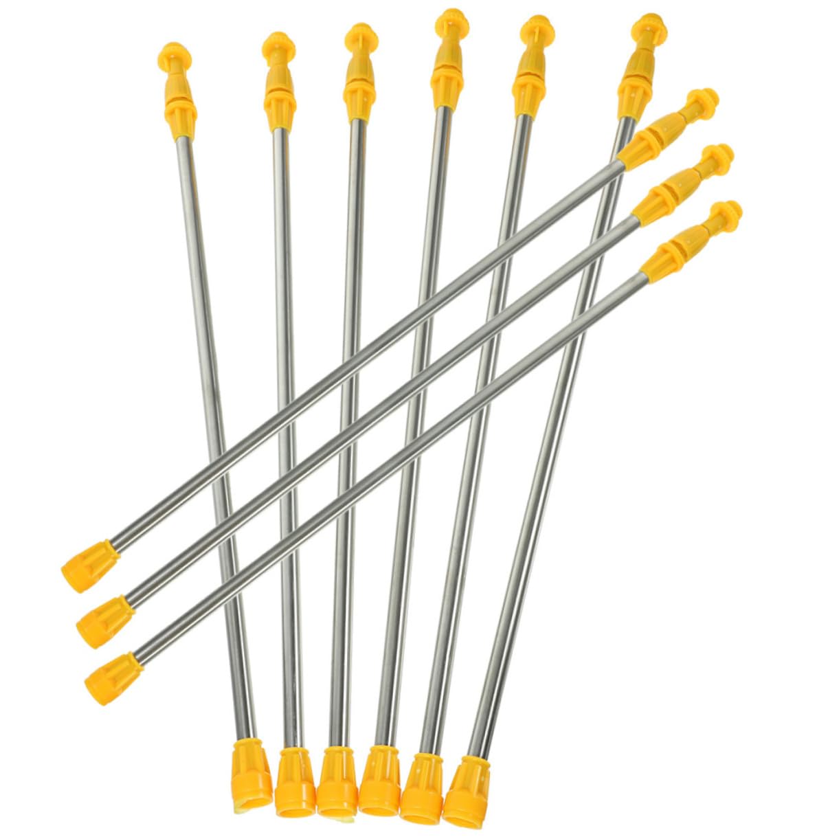 Toyvian 8pièces Rallonge Télescopique Acier Inoxydable Pour Pulvérisateur Perche De Pulvérisation Jardin Résistant Corrosion Accessoire Extension Pour Arrosage Précis Et Installation Facil