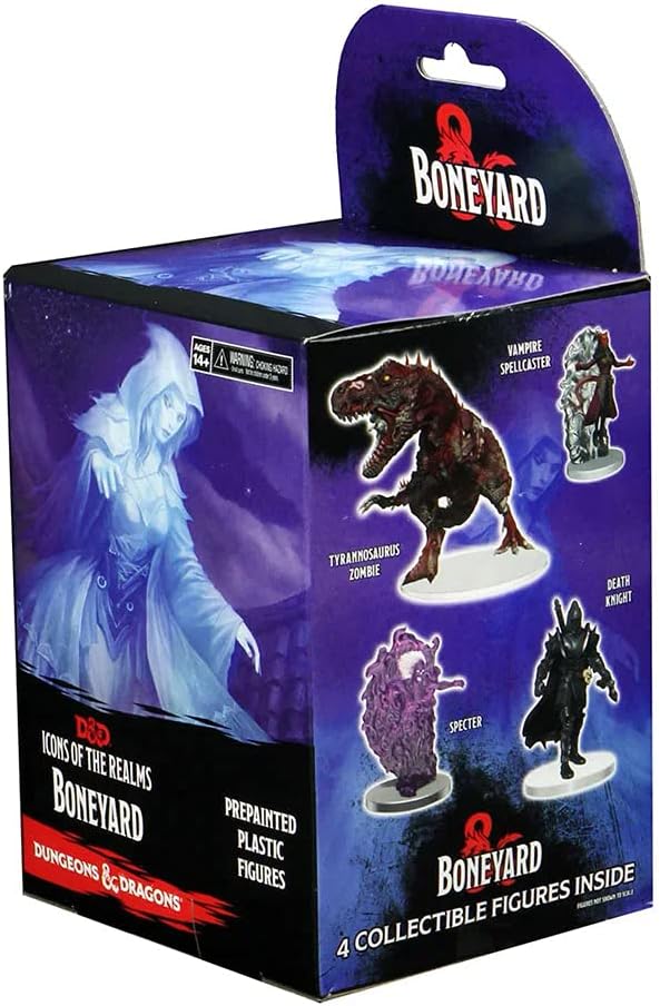WizKids D&D Icons of The Realms Miniatures: Boneyard Booster 4 Count