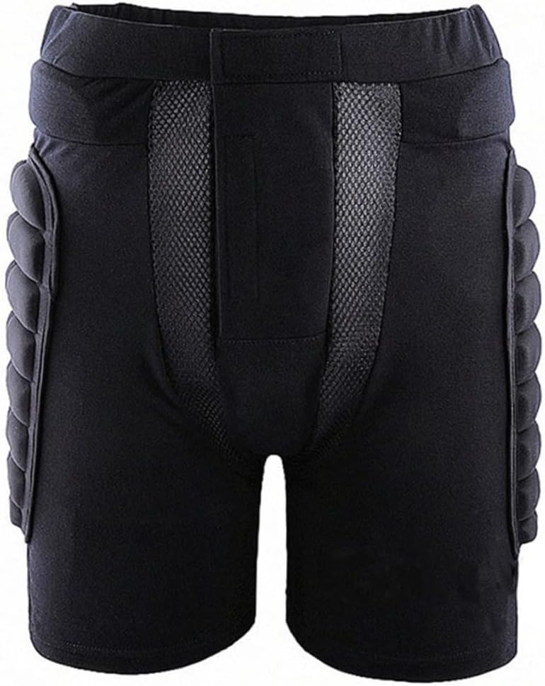 Happyyami Unisex Ski Protection Gear Padded Hockey Shorts for Men Women Ice Skating Snowboarding Protective Gear Comfortable Breathable l Size