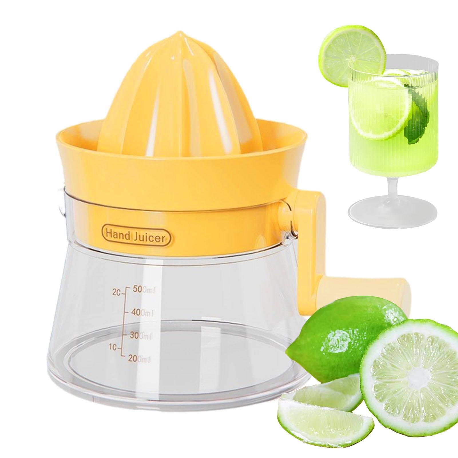 Mini Presse-Agrumes Manuel Ergonomique - Presse Citron Orange En PP - Lavable Lave-Vaisselle (Vert/Noir)