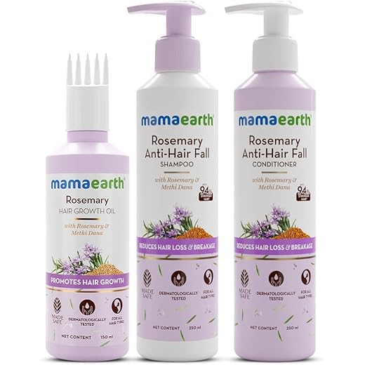 Mamaearth Rosemary Hair Fall Control Kit 650 ml