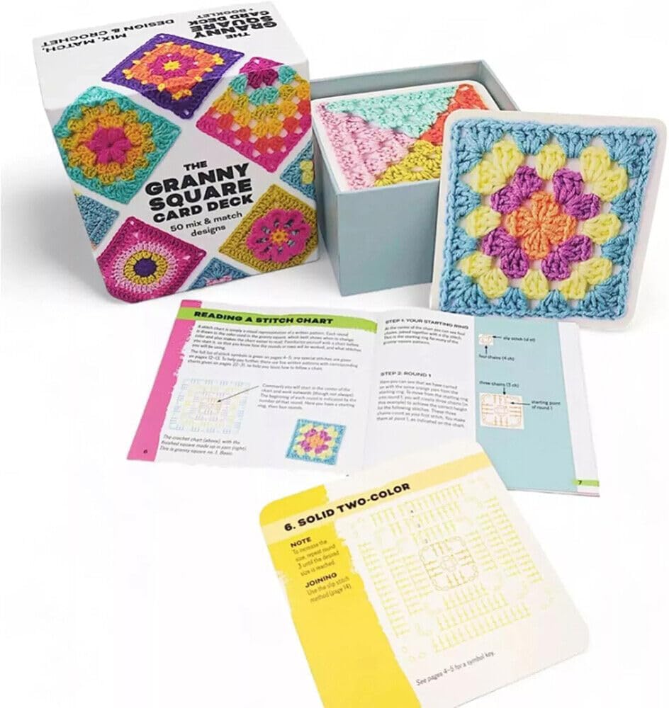 A Modern Girl’s Guide to Granny Squares，The Granny Square Card Deck 50